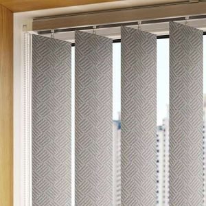 127mm Tissue Vertical Blinds - Grey