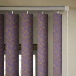 127mm Tissue Vertical Blinds - Light Blue