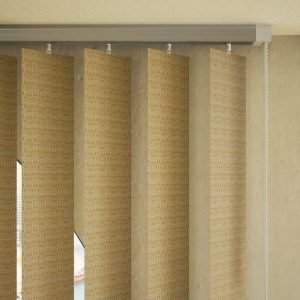 127mm Tissue Vertical Blinds - Light Brown