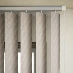 127mm Tissue Vertical Blinds - Light Grey