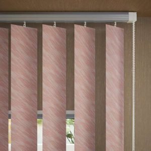 127mm Tissue Vertical Blinds - Pink
