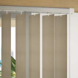 89mm Aluminum Vertical Blinds - Ivory