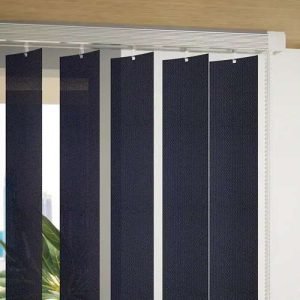 89mm Aluminum Vertical Blinds - Navy Blue