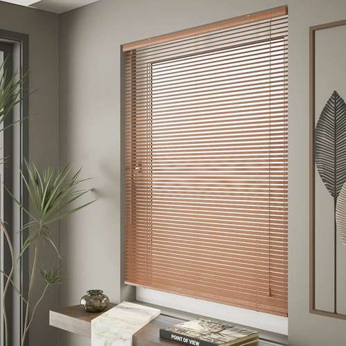 25mm Classic Wooden Venetian Blinds - Rose Wood 02