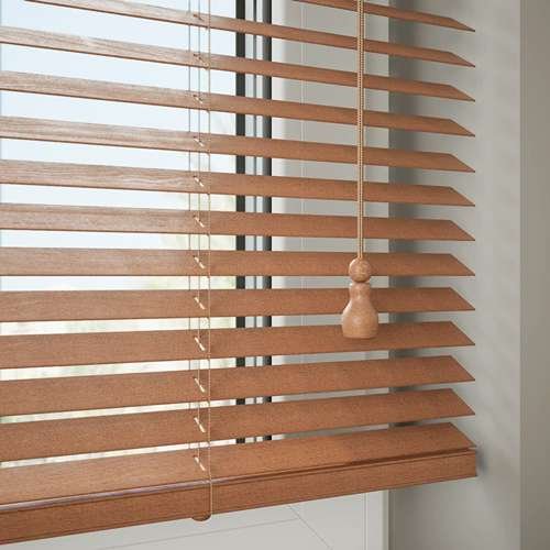 25mm Classic Wooden Venetian Blinds - Rose Wood - Image 4