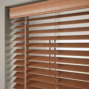 25mm Classic Wooden Venetian Blinds - Rose Wood