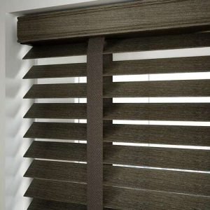 50mm Vintage Wooden Venetian Blinds - Dark Brown