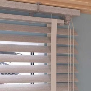 50mm Vintage Wooden Venetian Blinds - White