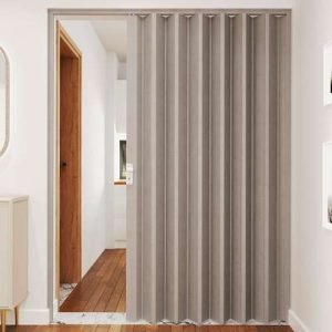 PVC Folding Doors - Grey
