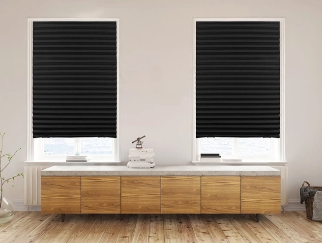 Stylish Pleated Blackout Blinds